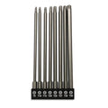 aiyun 8-Piece Security Bit Set Shark Vacuum Screwdriver Bits (150mm Length) - size: 150mm Length (T8-T40)
