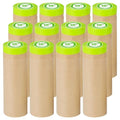 Tangibay Pre-Taped Masking Paper for Painting - 18 inch x 50 feet Tape and Drape Painters Paper, Paint Adhesive Protective Paper Roll for Covering Skirting, Frames, Cars and Auto Body (12 Rolls) - size: 12 Rolls: 18"