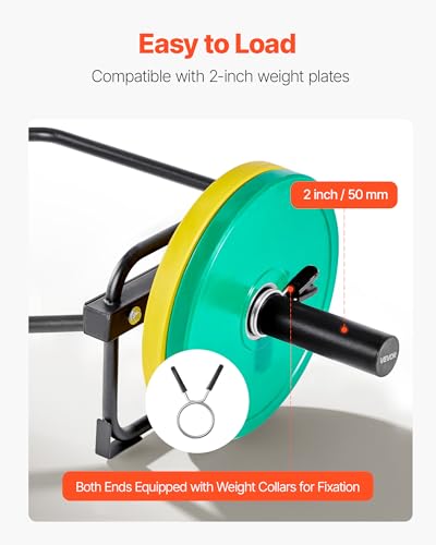 VEVOR Safety Squat Bar, 700 & 1500 LBS, Plus 500 LBS Hex Barbell Trap Bar, Ideal for Squats, Deadlifts, Lunges, Rehab - size: 500 Pounds