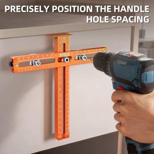Imbot Cabinet Hardware Jig, Adjustable Cabinet Handle Jig