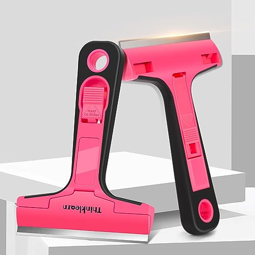 THINKLEARN Razor Blade Scraper, Razor Scraper with 20Pcs 4" Blades - color: 21pcs Scraper Tool