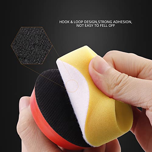 Polishing Pad, 50pcs 3 inch(80 mm) Sponge Buffing Pads, Foam Polishing Pad Kit for Car Sanding, Polishing and Waxing - color: 3 inch 50PCs