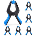 6 Pack 6 inch Heavy Duty Spring Clamps,Large Plastic Clamps,Spring Clips for Woodworking,Backdrop Stand,Pool Cover, Photography, Crafts - size: 6" Pack of 6
