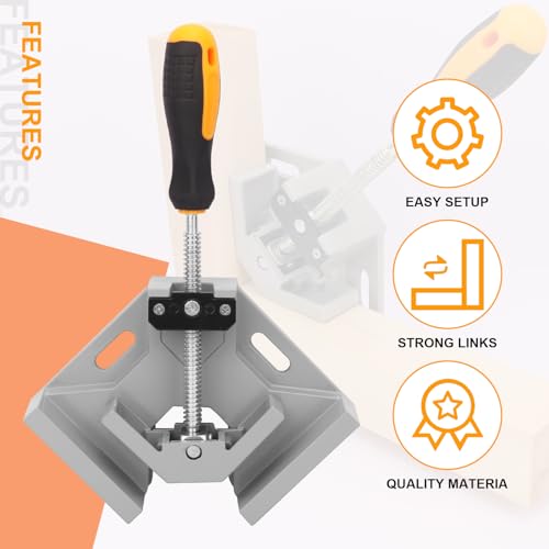 2 PCS Corner Clamps for Woodworking - size: 2 PCS Clamping Range 3 Inch