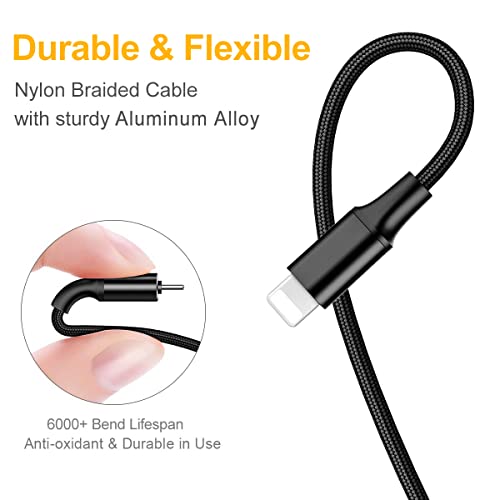 Multi Charging Cable, 2Pack 4FT 4 in 1 Charging Cable for Multiple Devices - color: Black