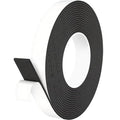 1 in Wide x 1/8 in Thick x 33FT Foam Weather Stripping Door Seal,Window Sealing Tape，Single-Sided Self-Adhesive Insulation Sealing Strip,Black - color: Black, size: 1 IN x 1/8 IN x 33FT