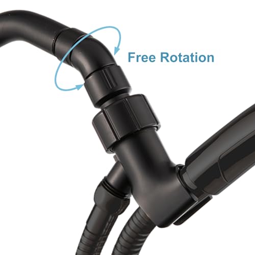 OFFO Shower Head Elbow Adapter, All Metal Handheld Shower Head Elbow Adapter Shower Arm Angle Adapter 135 Degrees, Matte Black - color: Matte Black, size: 135°, style: 135°