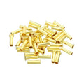 YOKIVE 50 Pcs Brass Ferrule Fittings, Compression Sleeves Ferrule Ring Assortment Kits, Great for Air Water Tubes (Brass Tone, 4mm OD) - size: 4mm