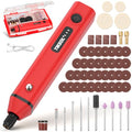 Mini Cordless Rotary Tool, Multi-Purpose Power Rotary Tool Kit (Red) - color: Red