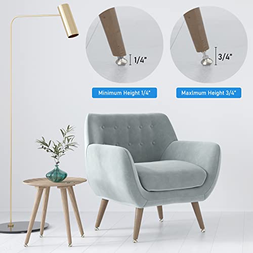 Anwenk Swivel Leveling Feet Furniture Levelers Feet Angle Height Adjustable, Screw in Cabinet Table Chairs Sofa Levelers Leg 1/4”-20 UNC,with Felt - 8Pack - color: Swivel 8-pack
