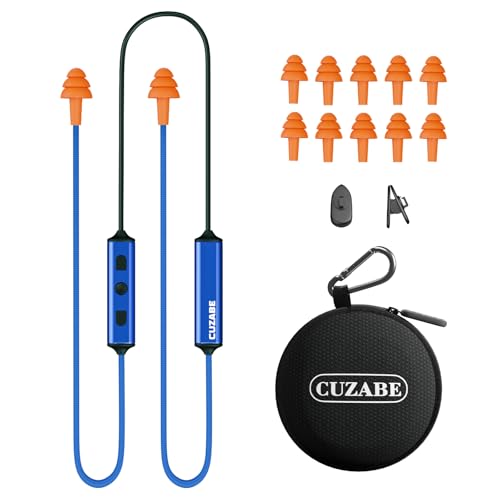 Bluetooth Earplug Headphones for Work, Replaceable Ear Tips