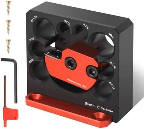 Dowel Maker Jig Kit, Imperial 8-Hole Adjustable High-Speed Carbide Inserts