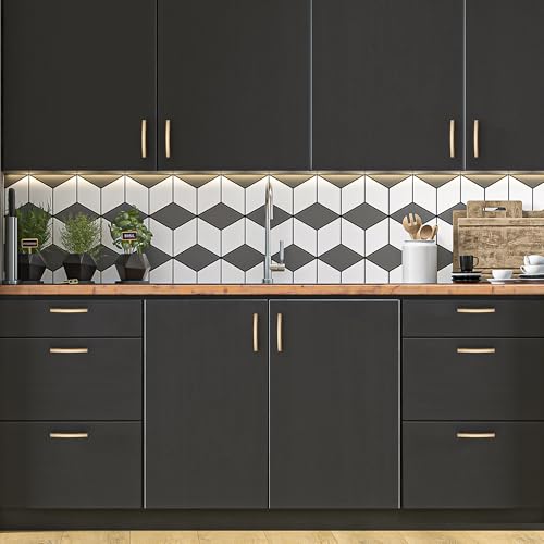 Ravinte Champagne Bronze Cabinet Pulls Curved Drawer Handles 3 Inch 30 Pack - color: Champagne Bronze