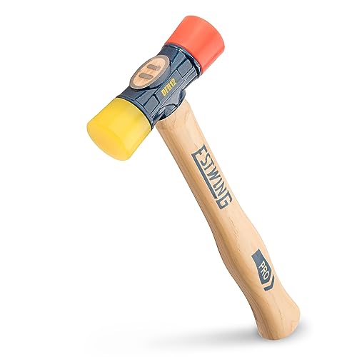 ESTWING Rubber Mallet, 12oz Red & Yellow Mallet, DFH12 - size: 12 oz