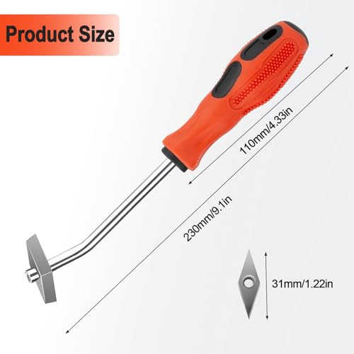 Grout Removal Tool with 3 Replacement Carbide Tip, Grout Remover