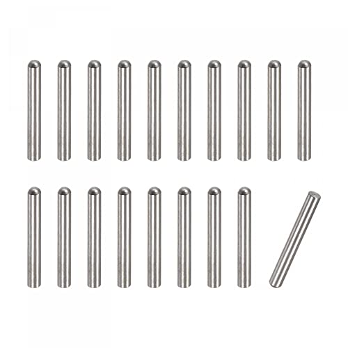 uxcell 3x18mm Dowel Pins, 50pcs 304 Stainless Steel Round Head Flat Chamfered End Dowel Pin Bunk Bed Pins Shelf Pegs Support Shelves Fasten Elements - size: 3x18mm