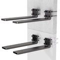 Sturdy Heavy Duty Shelf Bracket 8-Inch Set of 4, Perfect for Floating Shelves, Made from 1/5" Thick Metal in Matte Black Finish - size: 8 Inch, style: 4 Pack