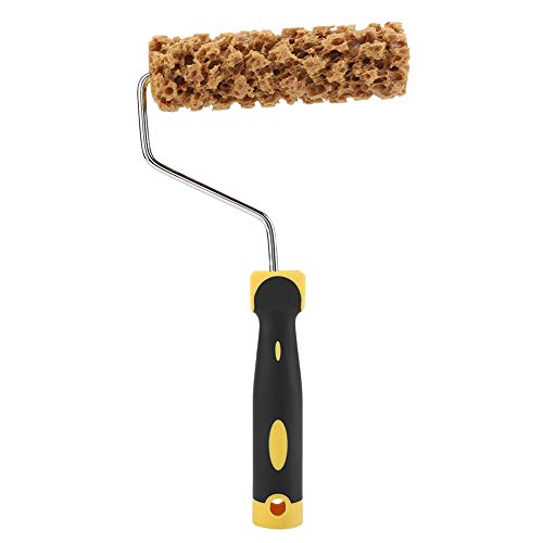 Texture Paint Roller with Handle, Foam Wall Painting Tool for Acrylics, Varnish & Decorative Finishes, 12-Inch Precision Roller Brush