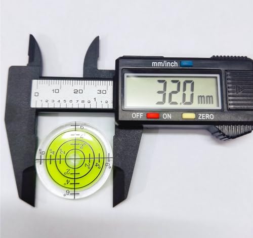 6Pcs Circular Bubble Spirit Levels 32x7mm Degree Mark Round Level Bubble Leveling Tool Measuring Layout Tools