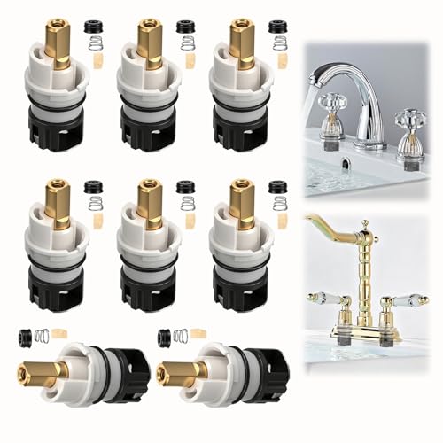 8 Pcs RP25513 Faucet Stem Replacement Compatible with Delta 2 Handle Faucet