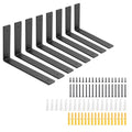 10 Inch Heavy Duty Floating Shelf L Brackets, 160 lbs, 8 Pack - size: 10x6"(8pcs)