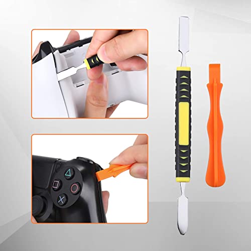 JOREST Repair Kit for Xbox One/360/X PS4 PS3 PS5, PH0 T6 T8 T10 Torx Security Screwdriver, Crowbars,Tweezers, Cleaning Tool for Controller and Console - style: XBOX