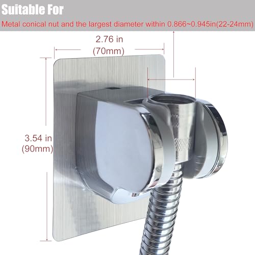 Shower Head Holder, Shower Bracket Hanger, 2 Pack Shower Wand Holder - style: Silver and Gray - 2 Pack