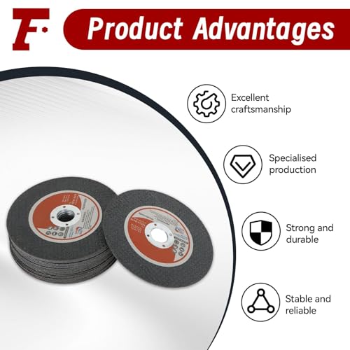 findmall 50 Pack 4" x.040 x5/8" Cut Off Wheel Aluminum Oxide - size: 50pcs 4"*0.040"*5/8"
