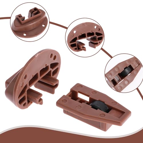 10PCS Drawer Slide Track Guide Glide for kenlin for Rite Trak 2 for Center Mount Drawer for Dressers, for Hutches and for Nightstand Drawer - style: 10 Sets