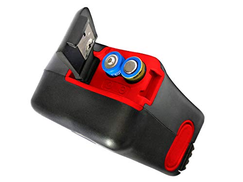 General Tools LTM2X Laser Tape Measure 2-in-1, 65 Ft Laser Measure and 16 Ft Tape Measure with Large, Easy Read Backlit Digital Display, Red (LTM2X-RD-Q)