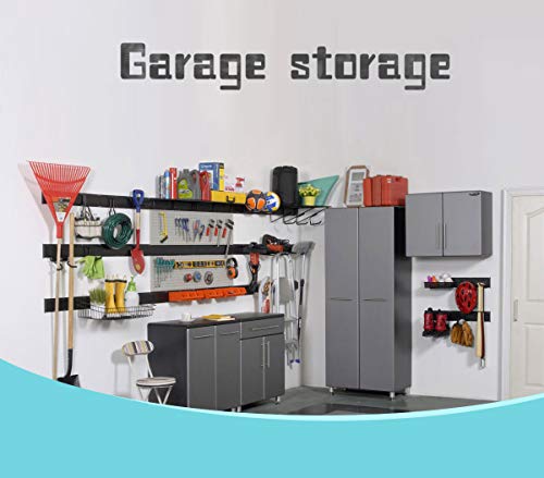 Ultrawall Tool Storage Rack, Garden Tool Organizer Wall Mount with 9 Hooks