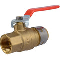 SharkBite Max 1 x 1 Inch Ball Valve with FNPT Connector, Push to Connect, PEX Pipe, Copper, CPVC, PE-RT, HDPE, UR22187 - size: 1 in. x 1 in., style: SharkBite Max