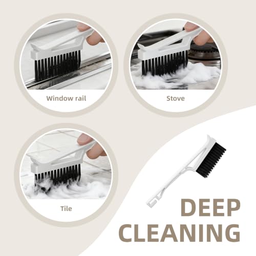 CLEANGOR Grout Cleaner Brush V Shape, Stiff Grout Cleaning Brushes for Tile