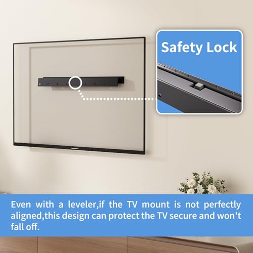 KAMIWI No Drill TV Wall Mount, Studless Drywall TV Mount for 12-55 inch TVs - size: For 12-55 Inch TVs