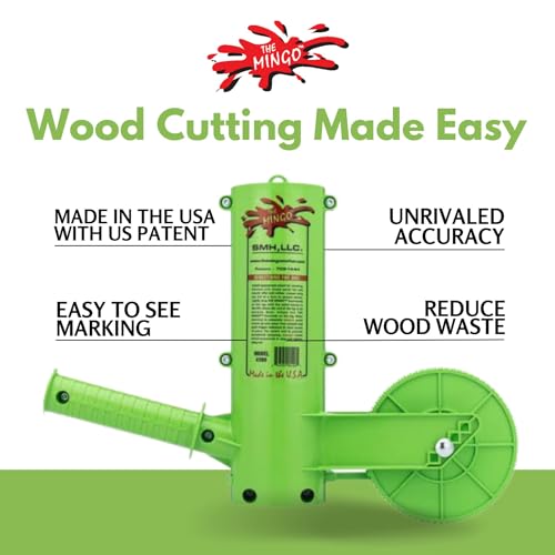 THE MINGO Marker Firewood Marking Wheel -Chainsaw Firewood Measuring Tool Marking - Measuring Marker - Mingo Marker Firewood Cutting Tools - Firewood Logging Tools (14" Marking Wheel) - size: 14" Marking Wheel