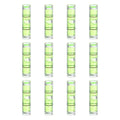 HARFINGTON 12pcs Mini Cylindrical Bubble Spirit Level Vials 6x24mm - size: 6x24mm