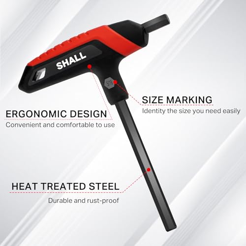 SHALL 14-Piece Allen Wrenches Sets, Metric & SAE T-Handle Allen Wrench Set