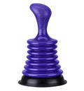 Luigi's Sink Plunger Kitchen - Sink Plunger Bathroom - Drain Bathtub or Shower - Small and Powerful Clog Remover - Commercial Style Plumbers Plungers with Large Bellows - Blue - Mini - color: Blue - Mini Sink Plunger