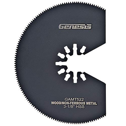 Genesis GMT15A 1.6 Amp Multi-Purpose Oscillating Tool and 19-Piece Universal Hook-And-Loop Accessory Kit with Storage Box - size: Classic 1.5 Amp
