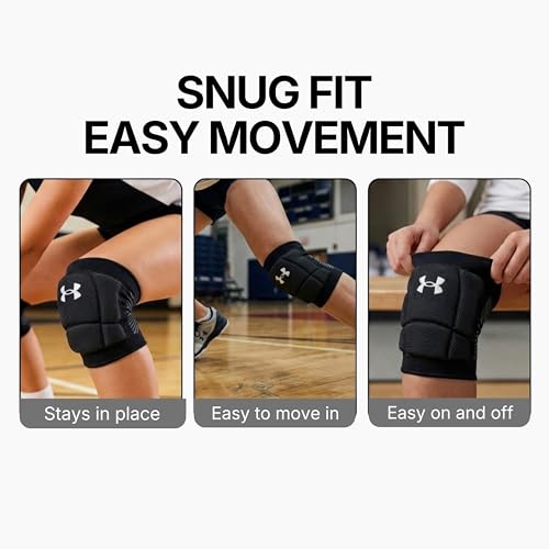 Under Armour Volleyball Knee Pads, Set of 2 - color: Black, size: Large