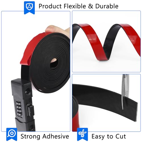WochiTV Adhesive Solid Rubber Strips, 1" Wide x 1/16" Thick x 180" Long Self Stick Black Neoprene Rubber Rolls Perfect for DIY Insulation Cushion Gasket, Sealing, Liner, Weather Striping - size: 1" W X 180" L, style: 1/16" Thick Adhesive