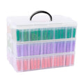 VTG Diamond Painting Storage Container, 240 Grids, Bead Organizer for Art Supplies, Jewelry Craft Storage Box - style: Three-layer small square bottle