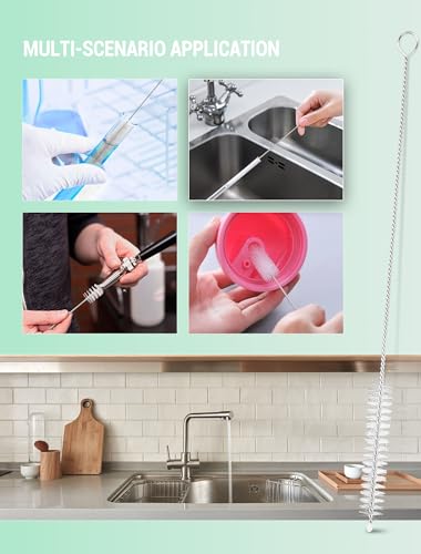 78 Inch Long Auto Sunroof Cleaning Tool with 1 PC 7.9 Inch Drain Brush