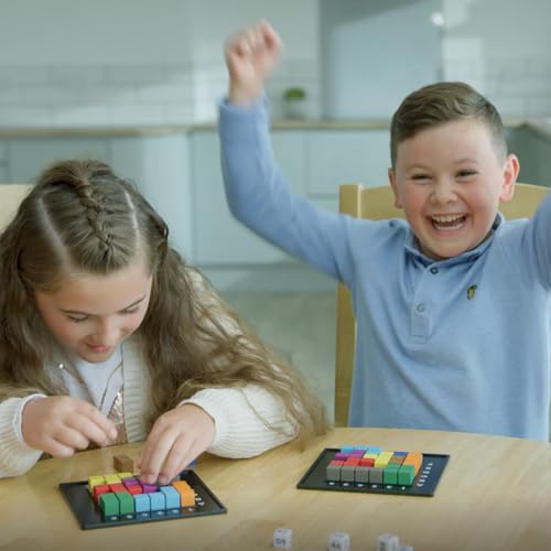 The Genius Square from the Happy Puzzle Company | Game of the Year Award Winner | 60000+ Solutions | STEM Puzzle Game for 1-2 Players | Ages 6 - Adult | Roll the dice and Race to Fill the Grid!