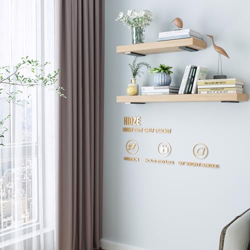 Sturdy Heavy Duty Shelf Bracket 8-Inch Set of 4, Perfect for Floating Shelves, Made from 1/5" Thick Metal in Matte Black Finish - size: 8 Inch, style: 4 Pack