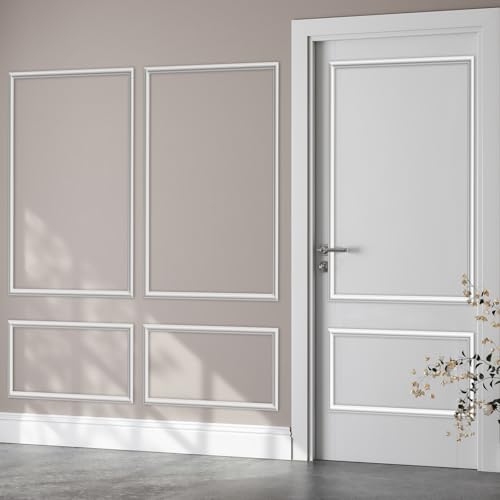 Pangda 3set Peel and Stick Wall Molding Kit 3D Premade, 39x63in - size: 39x63in