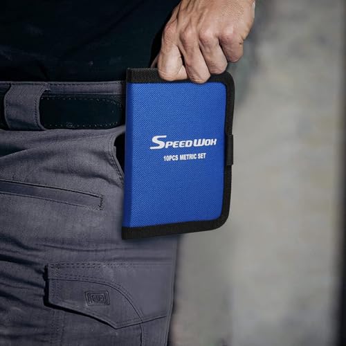 SPEEDWOX 10 Pockets Wrench Tool Storage Bag for Small Size Wrench - size: Metric Pouch
