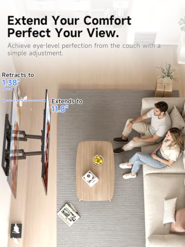 Suptek Ultra Slim TV Wall Mount Full Motion for 43-90” Large Screen