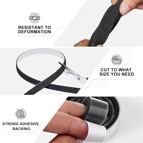 Storystore Weather Stripping Door Seal Strip, 1/4In x 1/4In x 51FT Self Adhesive Foam Tape for Door Window Insulation Soundproofing Weatherstrip, High Density Foam Seal for Doors Windows Furniture - size: 1/4In x 1/4In x 51Ft