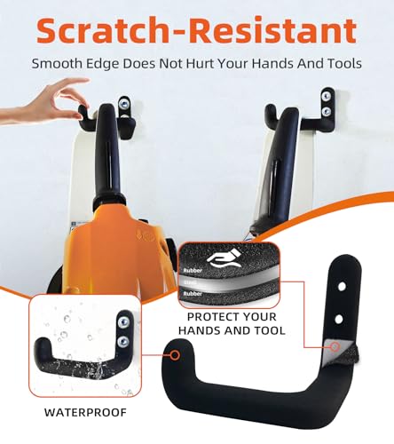 Chainsaw Hanger, 3 Pack Chainsaw Holder Wall Mount, Chainsaw Storage Hook - color: 3 Pack Hanger